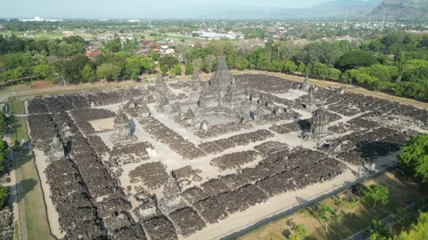 Candi Sewu Buddhist Temple - 4k Footage Stock-Footage 247299072