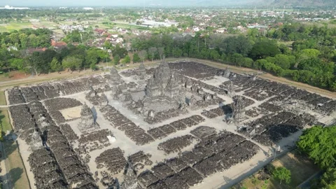 Candi Sewu Buddhist Temple - 4k Footage Stock-Footage 247299467