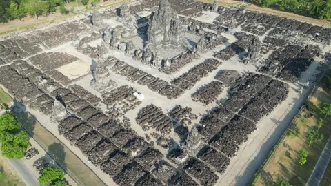 Candi Sewu Buddhist Temple - 4k Footage Stock-Footage 247299507