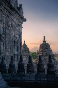 Candi Sewu, is the second largest Buddhist temple complex in Indonesia; Bor.. Stock-Fotos