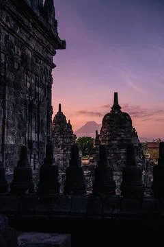 Candi Sewu, is the second largest Buddhist temple complex in Indonesia; Bor.. Stock-Fotos