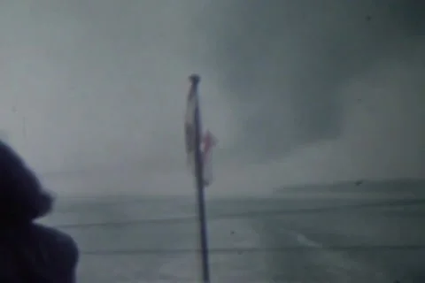 Candian Flag Blowing Stock Footage 24672087