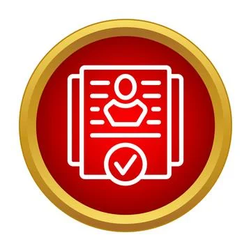 Candidate application form accepted for job recruitment Stock Illustration