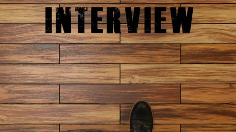 Candidate prepares for job interview, man feet step forward for new work place Stock Footage 113504039