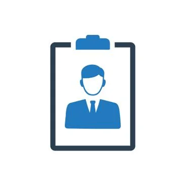 Candidate Resume Icon Stock Illustration