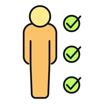 Candidate selection choosing human resource employee icon 库存插图