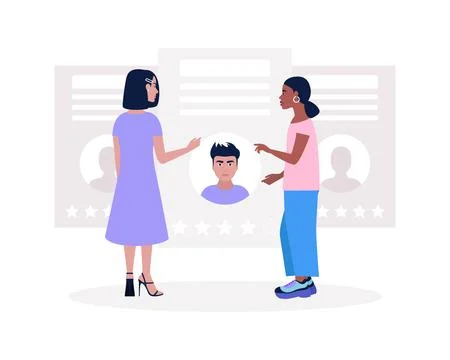 Candidate selection concept Stock Illustration