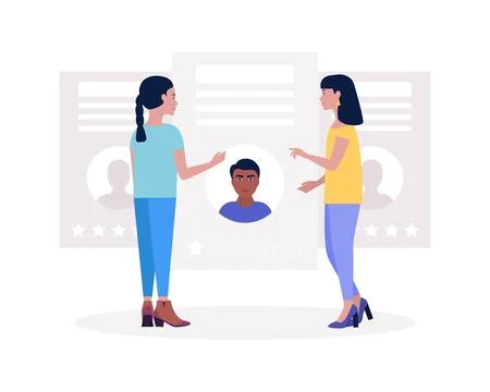 Candidate selection concept Stock Illustration