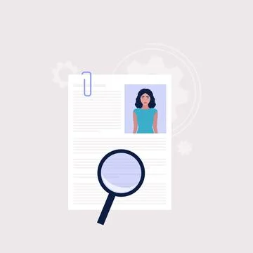 Candidate selection concept Stock Illustration