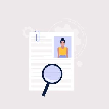 Candidate selection concept Stock Illustration