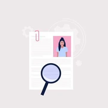 Candidate selection concept Stock Illustration