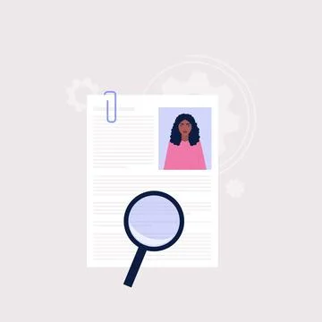 Candidate selection concept Stock Illustration