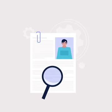 Candidate selection concept Stock Illustration