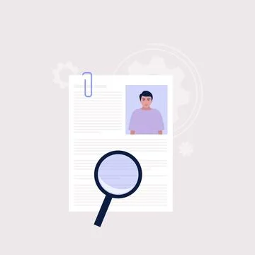 Candidate selection concept Stock Illustration