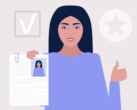 Candidate selection concept Stock Illustration