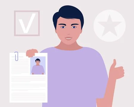 Candidate selection concept Stock Illustration