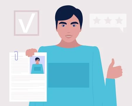 Candidate selection concept Stock Illustration