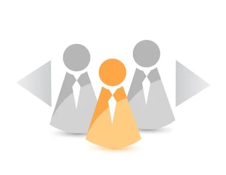 Candidate selection concept illustration design Stock Illustration