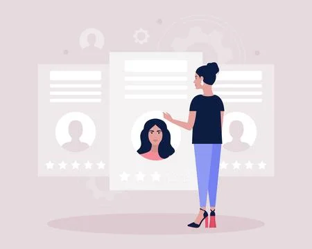 Candidate selection Stock Illustration
