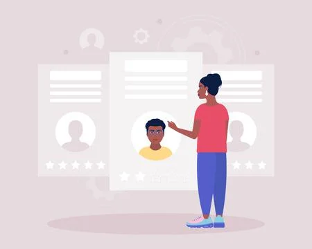 Candidate selection Stock Illustration