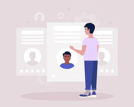Candidate selection Stock Illustration