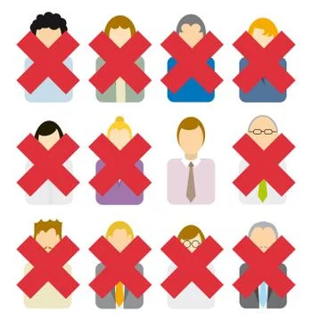 Candidate selection / layoffs or winner Stock Illustration