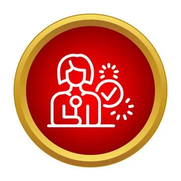 Candidate selection process with verified employee profile Stockillustratie