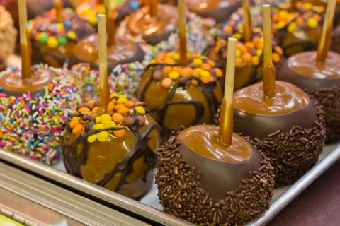 Candied Apples Stock Photos