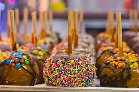 Candied Apples Stock-Fotos