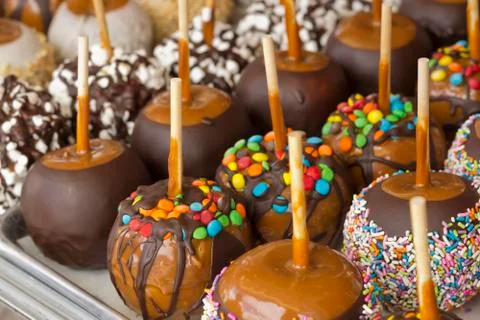 Candied Apples Stock Photos