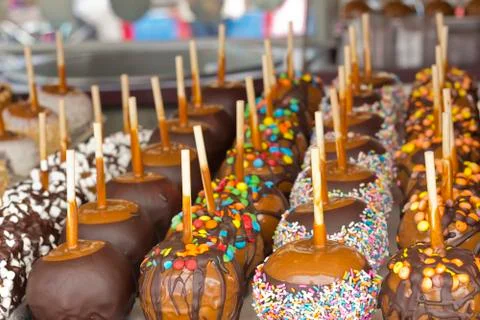 Candied Apples Stock Photos