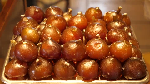 Candied figs Close-Up 動画素材 308817113