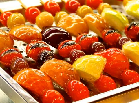The candied fruit closeup Stock Photos