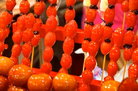 The candied fruit closeup Stock Photos