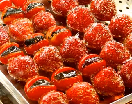 The candied fruit closeup Stock Photos