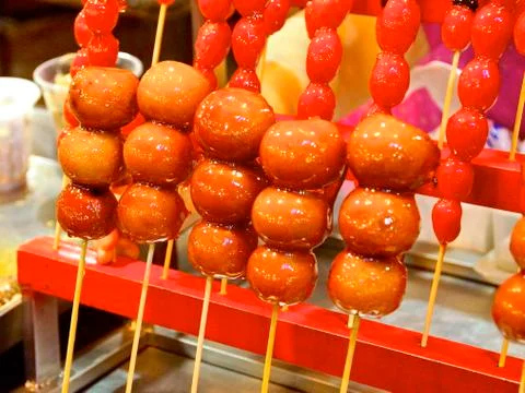 The candied fruit closeup Stock Photos