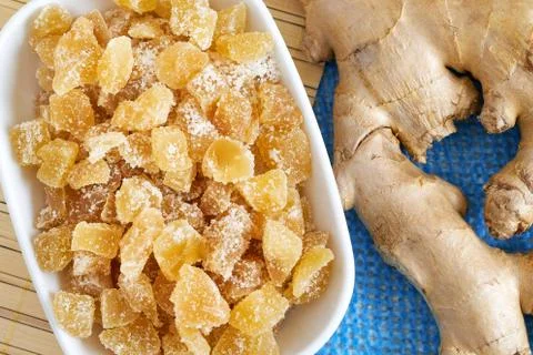 Candied ginger Stock Photos