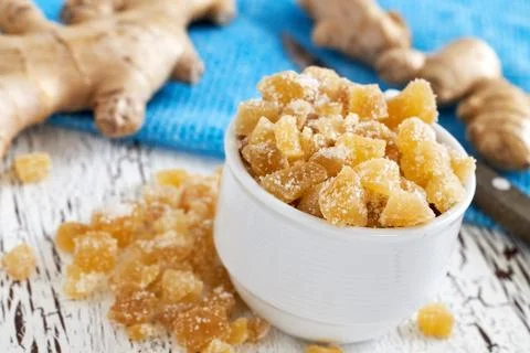 Candied ginger Stock Photos
