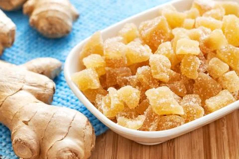 Candied ginger Stock Photos