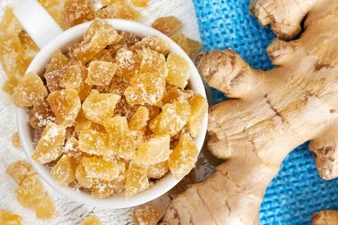 Candied ginger Stock Photos