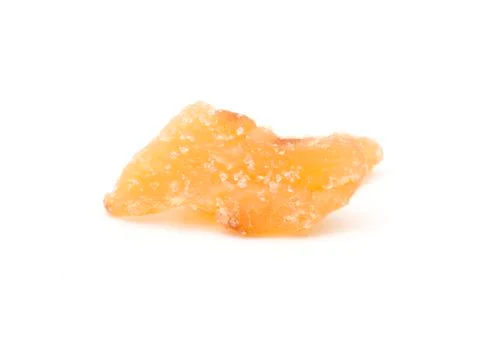 Candied Ginger on a White Background Stock Photos