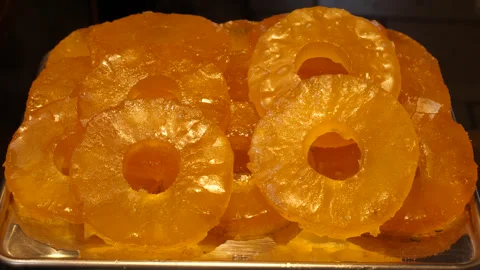 Candied Pineapple Close-Up 動画素材 308816750