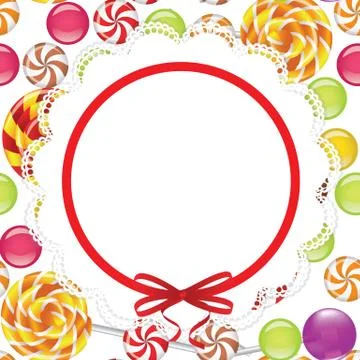 Candies card Stock Illustration