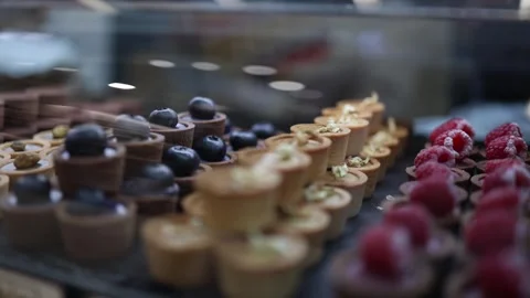 Candies on display in the store Stock Footage 289125385