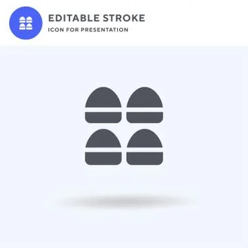 Candies icon vector, filled flat sign, solid pictogram isolated on white, log Illustrazione stock