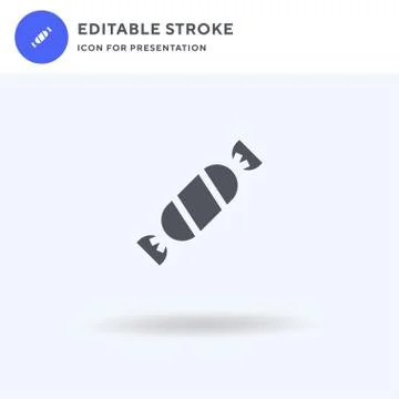 Candies icon vector, filled flat sign, solid pictogram isolated on white, logo イラスト素材