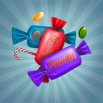 Candies illustration Stock Illustration