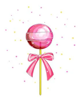 Candies, lollipop. Vector sweets lollypops isolated on white background. Stock Illustration