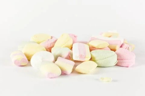 Candies marshmallows Stock Photos