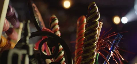 Candies at the party Stock Footage 106977596